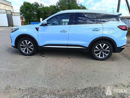 Chery, Tiggo 7 Pro Max, 1500, 147, бензин, внедорожник, вариатор, передний привод, среднее состояние, левый, синий, 2 200 000 ₽