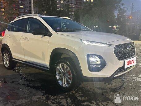 Chery, Tiggo 3x, 1500, 186, бензин, внедорожник, вариатор, передний привод, среднее состояние, левый, белый, 1 450 000 ₽