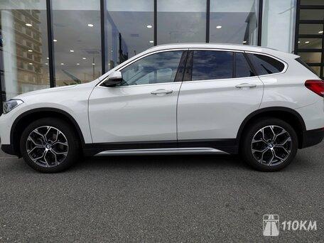 BMW, X1, 1500, 116, бензин, внедорожник, робот, передний привод, среднее состояние, правый, белый, 1 899 000 ₽