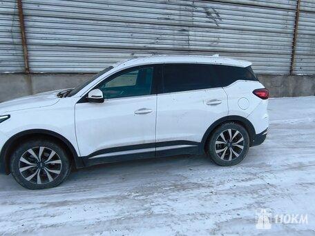 Chery, Tiggo 7 Pro, 1500, 147, бензин, внедорожник, вариатор, передний привод, среднее состояние, левый, белый, 1 350 000 ₽