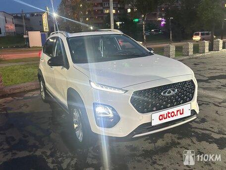 Chery, Tiggo 3x, 1500, 186, бензин, внедорожник, вариатор, передний привод, среднее состояние, левый, белый, 1 450 000 ₽